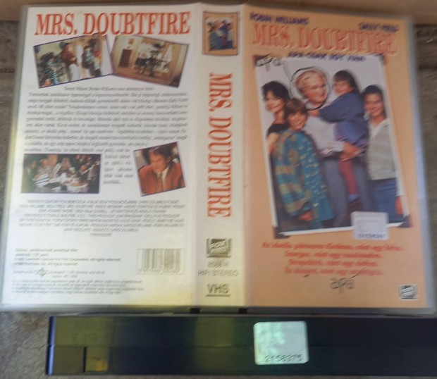 Mrs Doubtfire - vgjatek vhs -Robin Williams