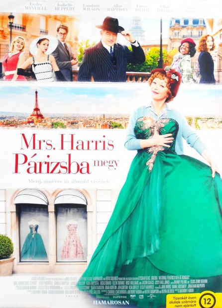 Mrs Harris Prizsba megy mozi film plakt poszter
