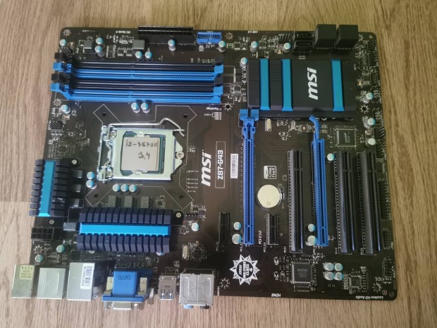 Msi Z87G43 i5 4670k alaplap + processzor