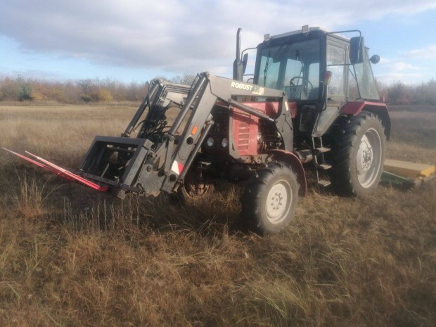 Mtz 820 Stoll rakodval Forgalmiban! nmet import 5 v mszakival