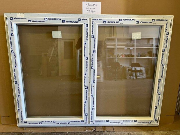Műanyag tokosztós ablak nyb/nyb 190 x 140 cm Eladó!