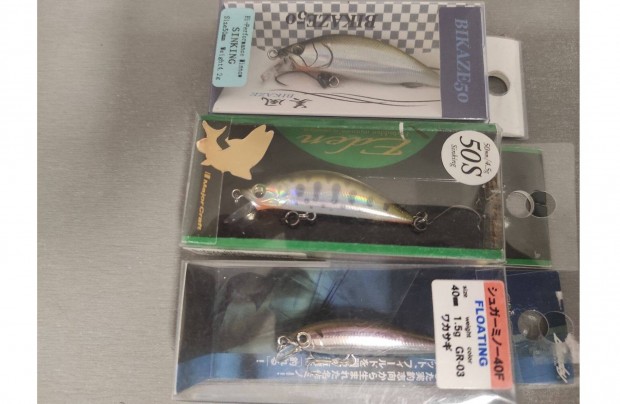 Mukai, Bassday, Majorcraft minnow wobblerek (3 darab)