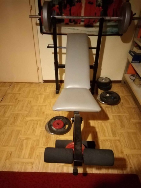 Multifunkciós edzőpad állítható háttámlával