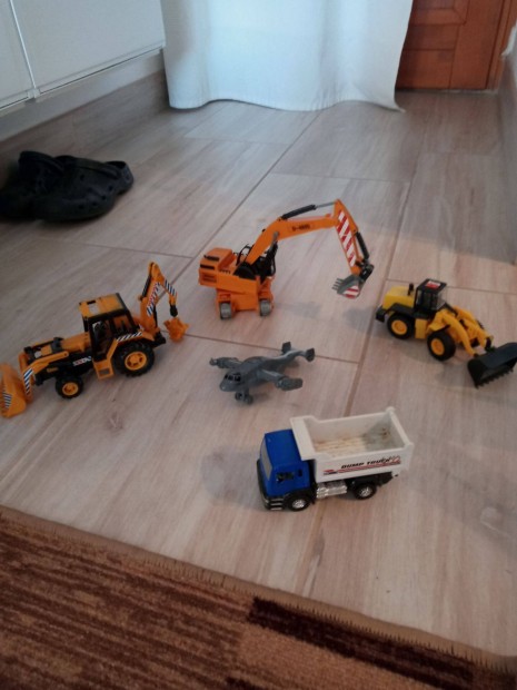 Munkagép, játék markoló, repülő, traktor, jármű