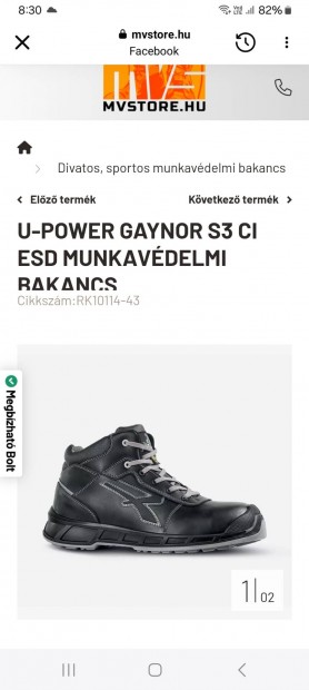 Munkavédelmi bakancs u power