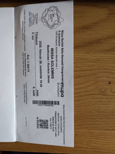 M�pa Msse Solemnis jegyek