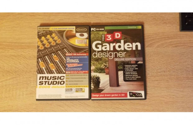 Music Studio deluxe zenevg s 3d Garden designer szoftver