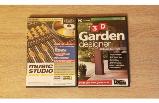 Music Studio deluxe zenevg s 3d Garden designer szoftver