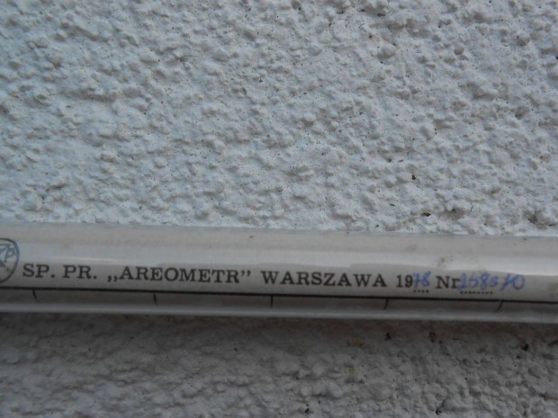 Must fokol, cukorfok mr " Areometr " Warsawa 1978 folyadk srsgm