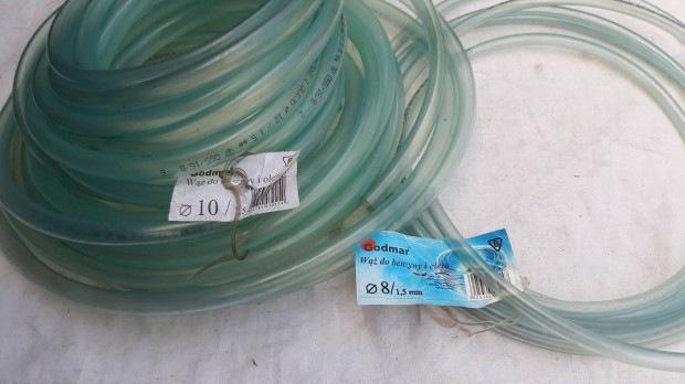 Műszaki üzemanyagcső 8 és 10 mm belső átm.métere