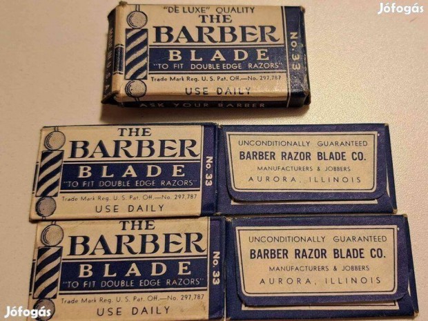 Mzelis Borotvapenge USA Barber Blade Illinois Aurora 1db