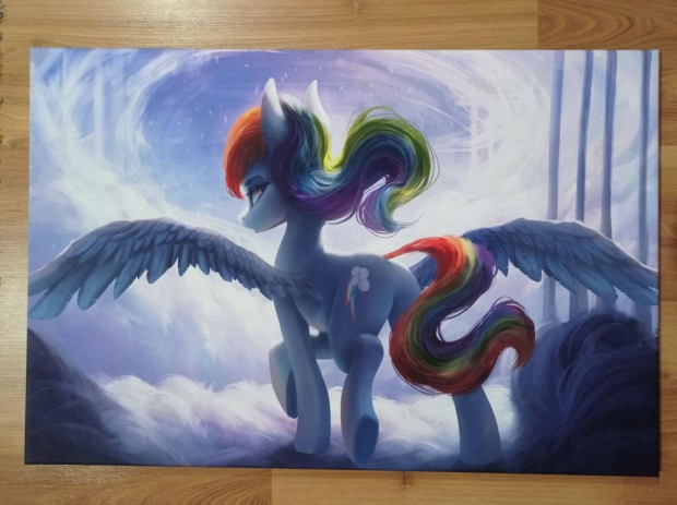 My Little Pony Rainbow Dash vszonra nyomtatott falfestmny, 50x75cm