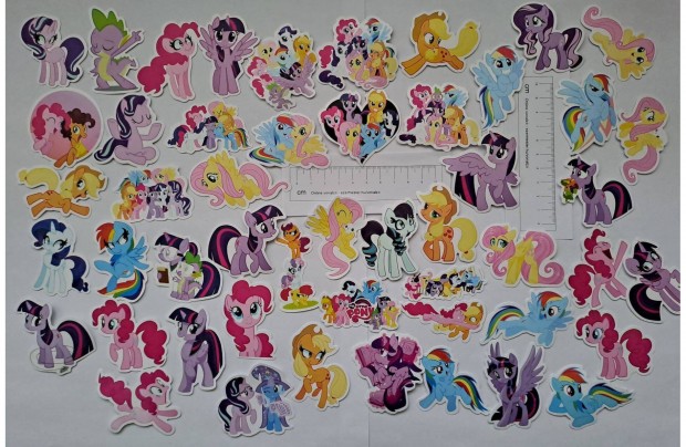 My Little Pony pni matrica 50 db 4-6 cm j