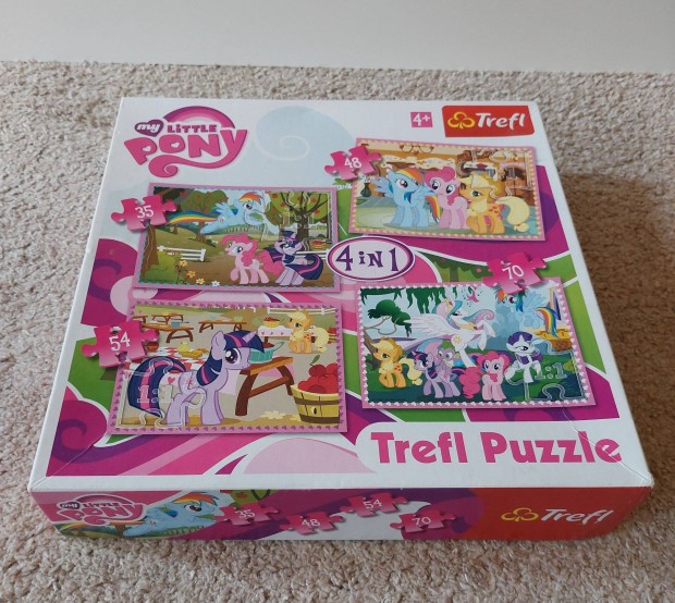 My little Pony trefl kirak , puzzle 4 az 1-ben gyerekeknek