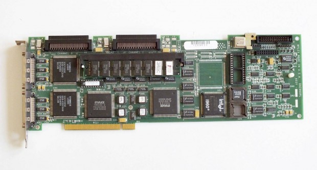 Mylex DAC 960PL dual SCSI krtya, cache modullal, PCI foglalatos
