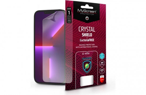 Myscreen Crystal Bacteriafree flia iphone 13 Pro Max, j, Akcis