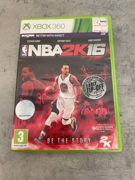 NBA 2K16 Xbox 360 jtkszoftver