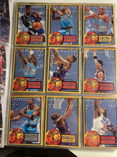 NBA kosaras kártya gyűjtemény 1995-1997 évekből, kb. 570 db
