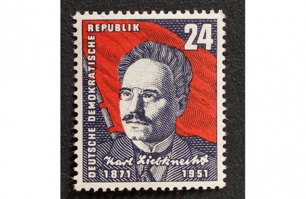 NDK DDR 1951 Karl Liebknecht postatiszta blyeg Mi.294