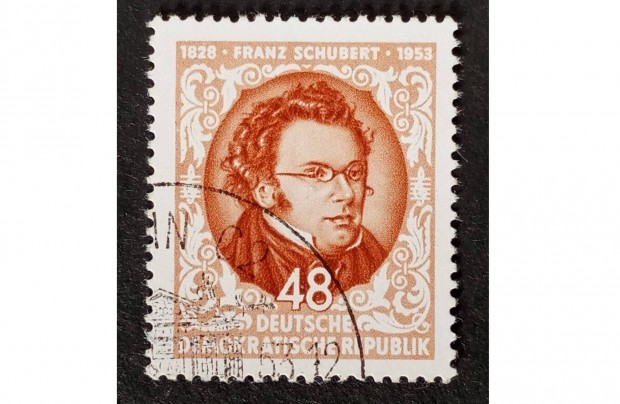 NDK DDR 1953 Franz Schubert hallnak 125. vfordulja blyeg