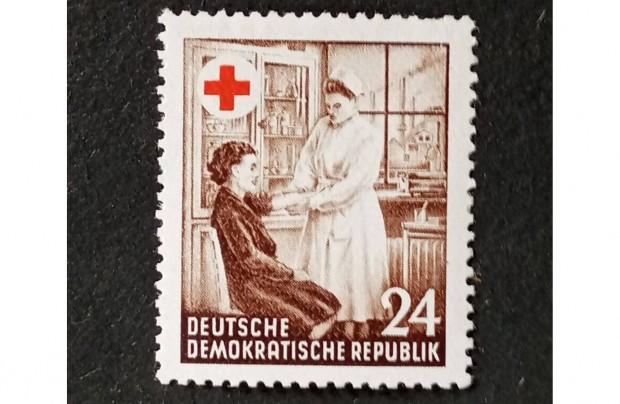 NDK DDR 1953 Vrskereszt postatiszta blyeg 1953 Red Cross