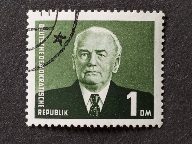 NDK DDR 1953 Wilhelm Pieck elnk j rajz Mi.342 j blyeg gyjti