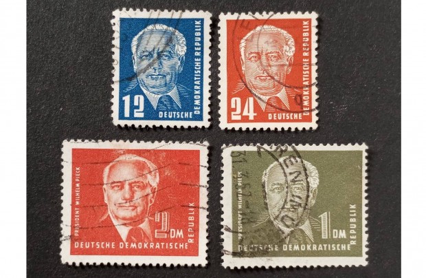 NDK DDR pecstelt blyegsor 1950 Wilhelm Pieck elnk President Wilhelm