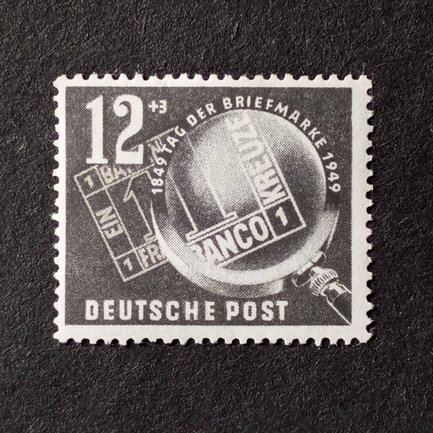 NDK DDR postatiszta blyeg 1949 Blyegnap