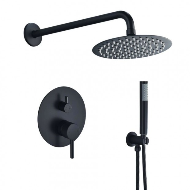 NERO Italia Wall-Pro-2 falsk alatti zuhanyrendszer - fekete