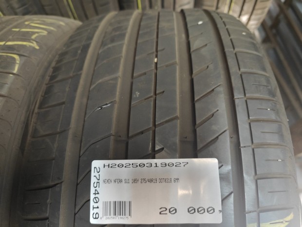 NEXEN NFERA SU1 105Y 275/40R19 DOT0318 6MM HASZNÁLT NYÁRIGUMI Y 105