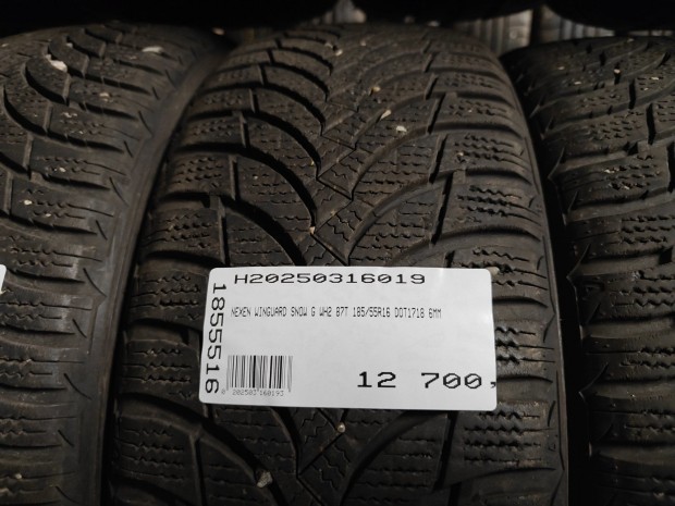 NEXEN WINGUARD SNOW G WH2 87T 185/55R16 DOT1718 6MM HASZNÁLT GUMI T