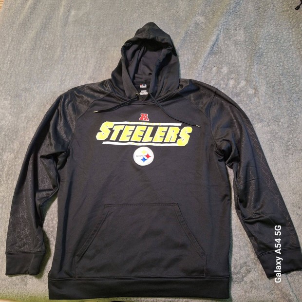 NFL Majestic Pittsburgh Steelers Kapucnis Pulver XL-Es