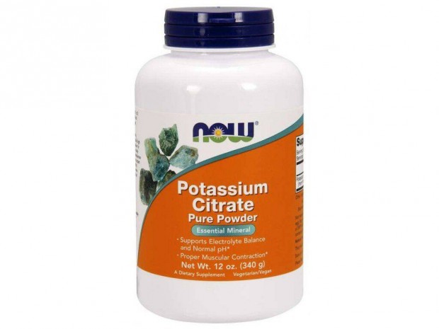 NOW Potassium Citrate (Klium-citrt) por 340 g 2db