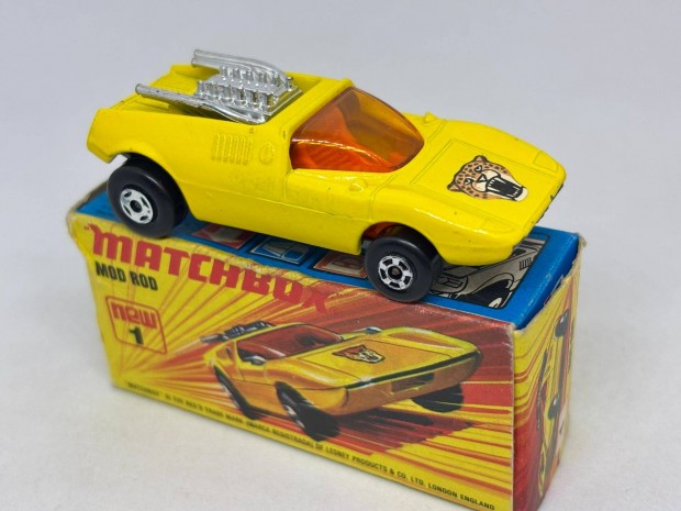 NR1 Mod Rod Matchbox modell + eredeti doboz
