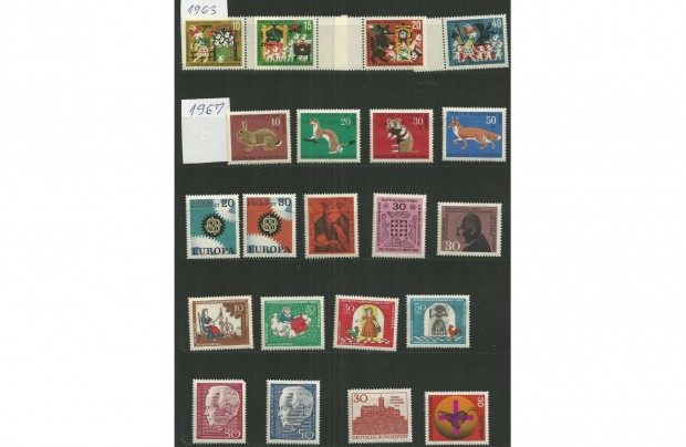 NSZK postatiszta bélyegek albummal (1963-1979)