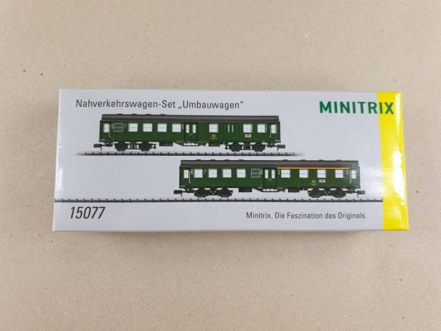 N 1:160 Trix - Minitrix 15077 "Rebuild Cars" - Szemlyvagon Kszlet