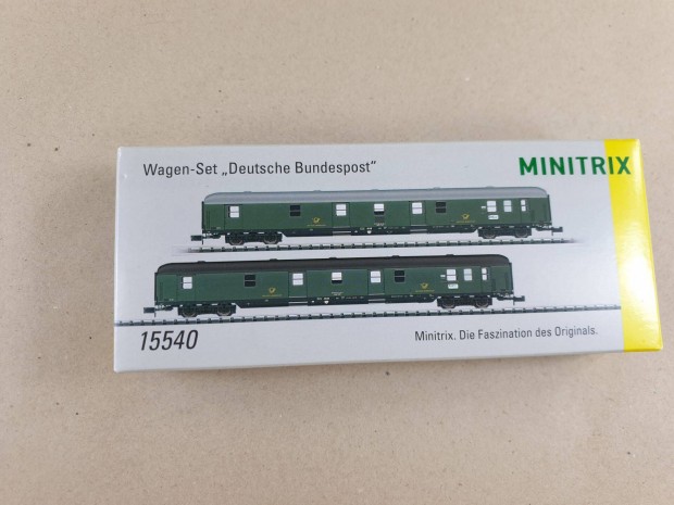 N 1:160 Trix - Minitrix 15540 "Deutsche Bundespost" Vagon Szett