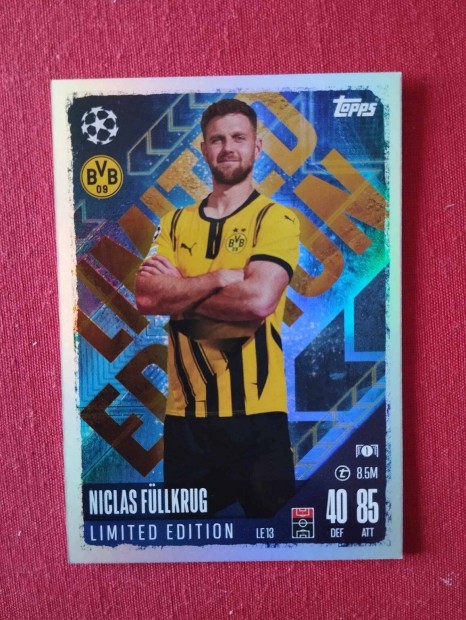 N. Fllkrug (Dortmund) Bajnokok Ligja 2024 Limited focis krtya