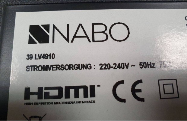 Nabo 39LV4910 Smart LED Tv hibás törött alkatrésznek eladó