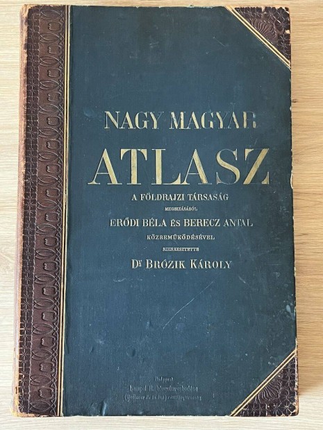 Nagy Magyar Atlasz 1906-os kiads