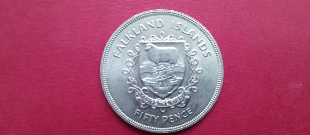 Nagy mret 50 pence Falkland szigetek