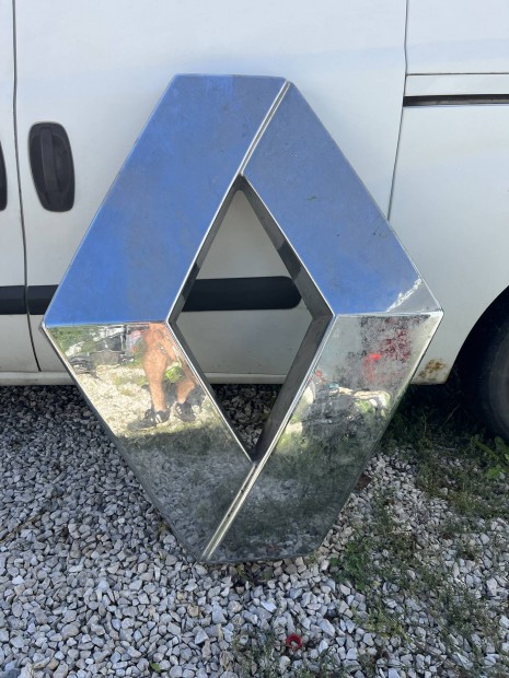 Nagy méretű Renault embléma dísz logo garázs dekoráció