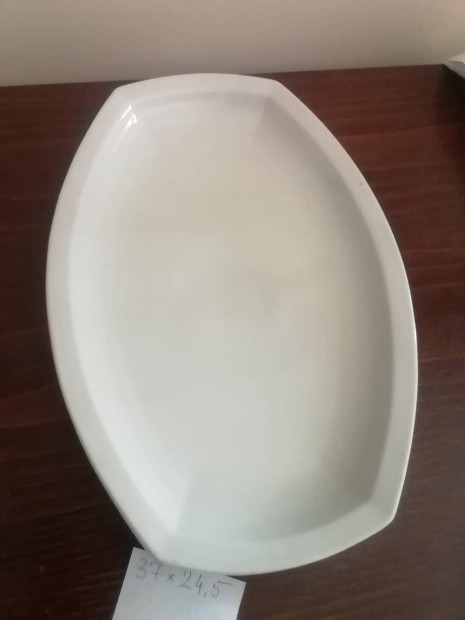 Nagy porcelán húsos, pecsenyés, süteményes kínáló tál, tálca