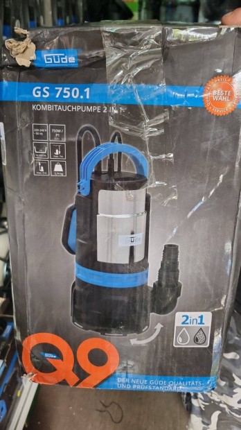 Nagy vízhozamú szennyvízszivattyú 16500liter/óra teljesítménnyel, gari