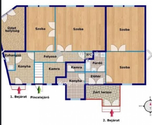 Nagykanizsai elad� 180 nm-es h�z