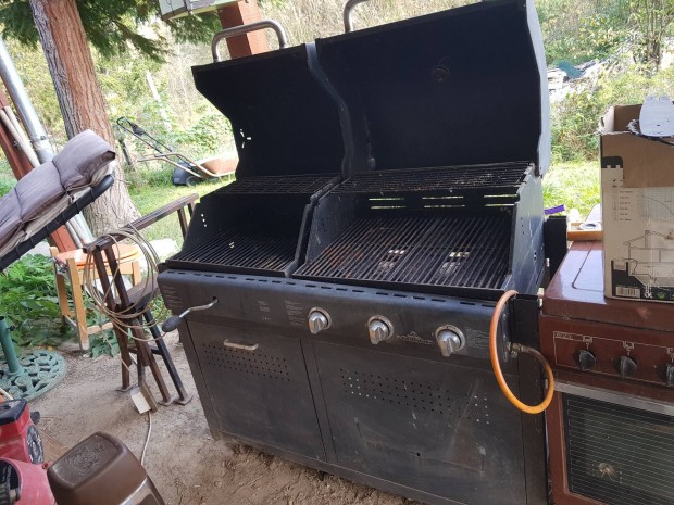 Nagymret grillkocsi kerti grill, gz, faszn zem