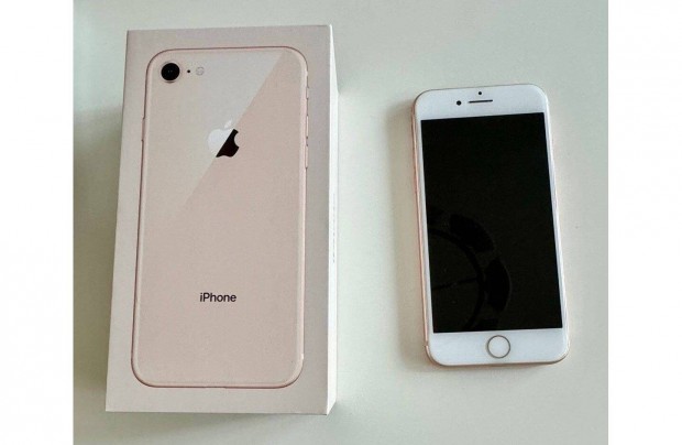 Nagyon j llapot iphone 8 Gold 256 GB-os olcsn elad