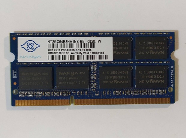 Nanya 2GB DDR3 1066MHz laptop / notebook memria