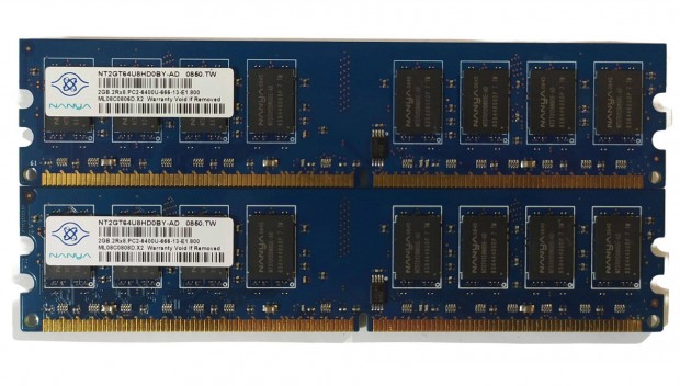 Nanya 4GB (2x2GB) DDR2 800MHz memria