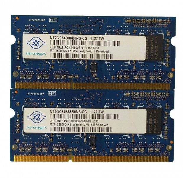 Nanya 4GB (2x2GB) DDR3 1333MHz laptop / notebook memria